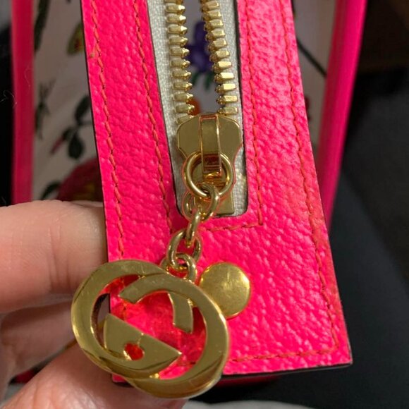 Authentic Large Gucci Flora Tote with Pink Handles - Picture 4 of 11